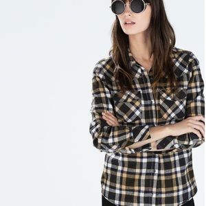 Zara Flannel Checked Shirt
